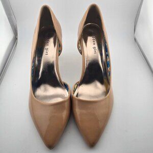Steve Madden Kopykat Nude Patent Pumps | Women’s Size 10M | Pointed Toe Heels